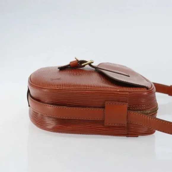 LOUIS VUITTON Epi Jeune Fille MM Shoulder Bag Brown M52153 LV Auth am10076